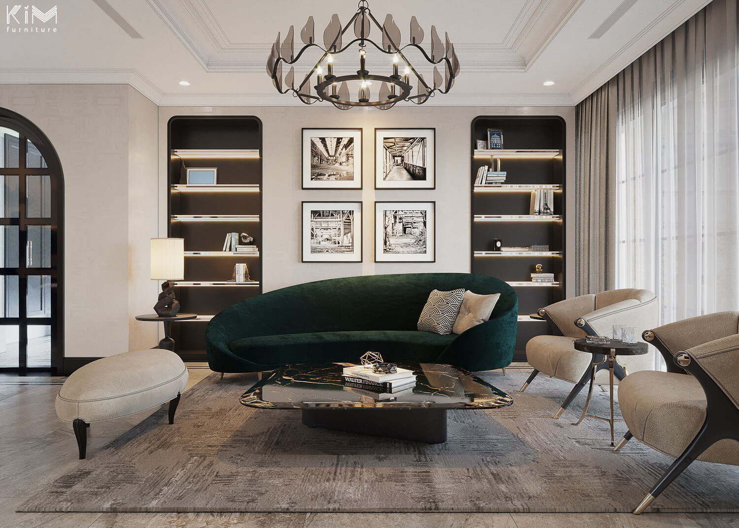 thi công nội thất biệt thự