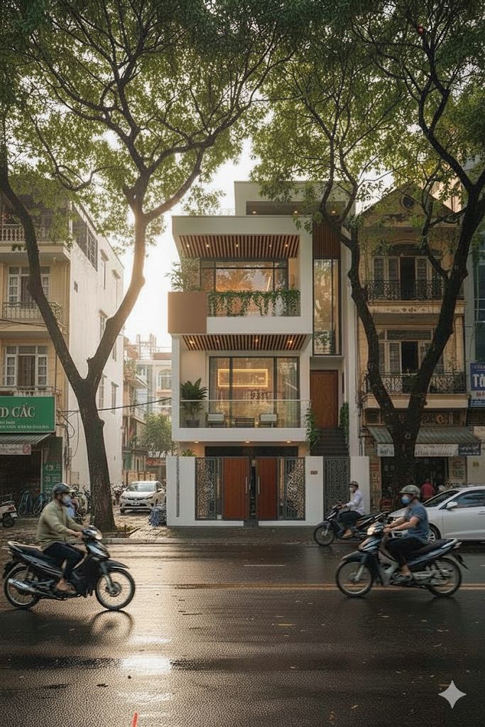 thiết kế nhà phố 5x20 hiện đại