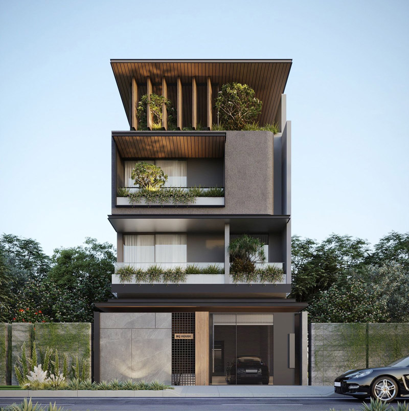 thiết kế thi công nhà phố