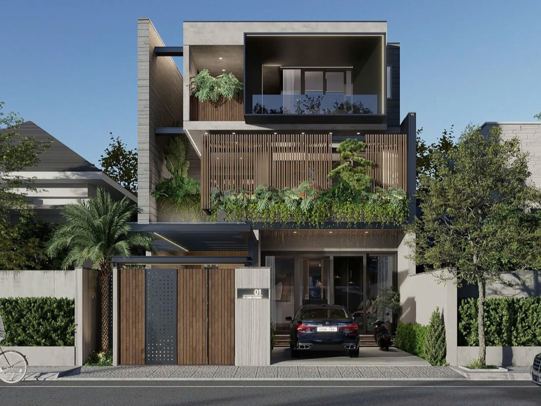 biệt thự phố hiện đại